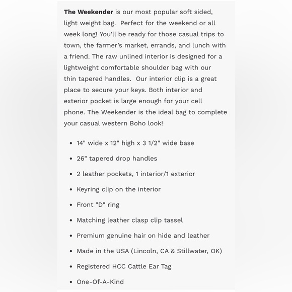 Holy Cow Couture Weekender - Picture 3 of 3